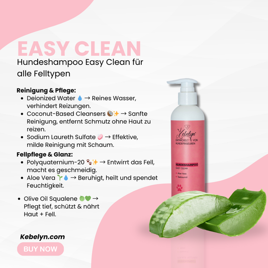 Hundeshampoo Easy Clean für alle Felltypen